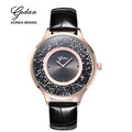 Yadan top brand luxury silver dress women s rhinestone watch ceramic crystal quartz women s magic
