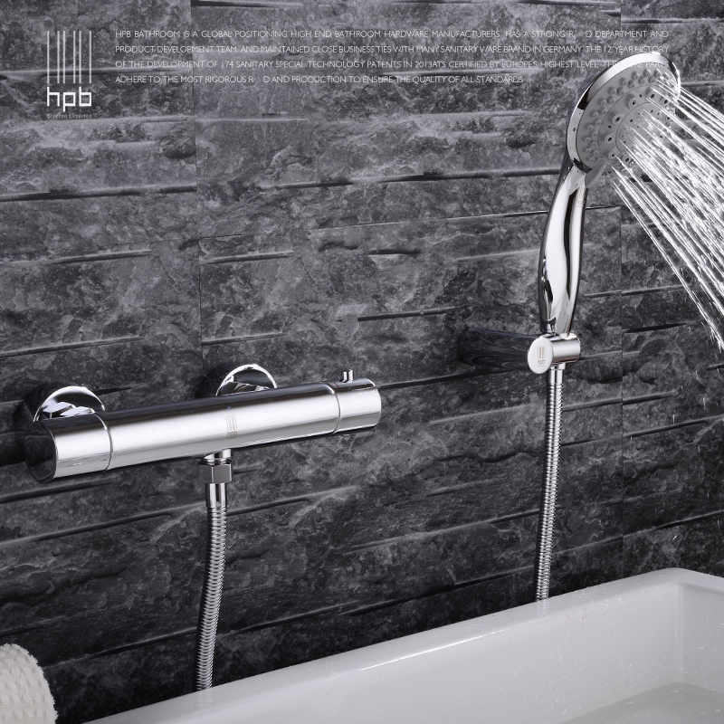 hpb bad en douche kranen thermostatische wand badkamer bad handdouche Badkamer Douche Kranen ~ hpb bad en douche kranen thermostatische wand badkamer bad handdouche