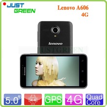 Cheapest 4G FDD LTE Smartphone Lenovo A606 MTK6582 Quad Core 1.3GHz 5 inch TFT 512MB 4GB 5.0MP Camera GPS Android 4.4 Cell Phone