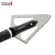 6 Pcs Lot Archery Arrow Tips 100GR 4 Blades and Hunting Arrow Broadheads for Bow and