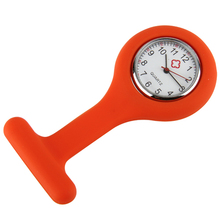 New Qualified Fashion Special Orange Nurse Watch Wear On Clothes Tunic Fob Lady Present Gift High