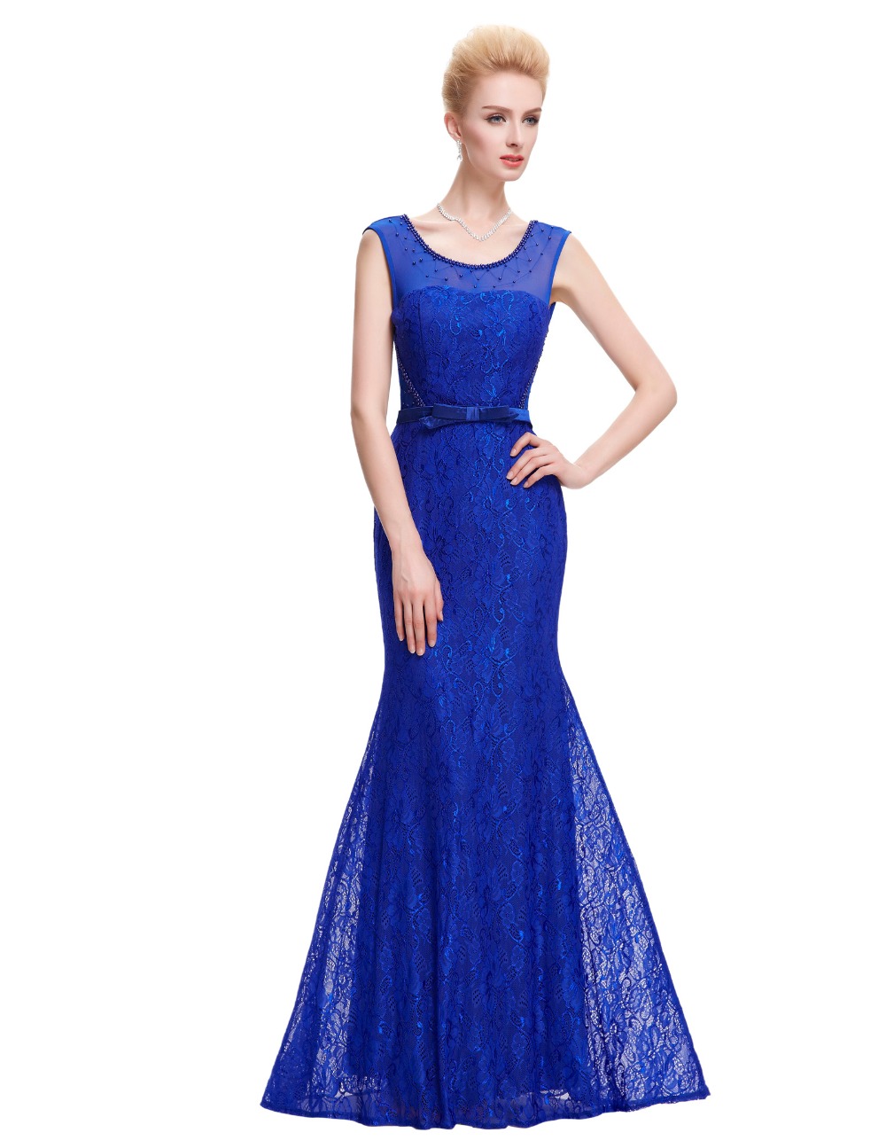 Free Shipping Cheap China Clothing Starzz Beautiful Lace Evening Dresses Black Blue Pink ...