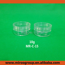 FreeShip High Quality 10pcs/lot Standard 10ml 10g Clear Plastic Cream Jar,Cosmetic Packaging,Sample Cream Pot, Display Container
