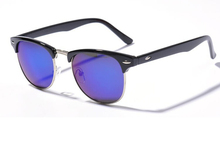 10 Colors New 2015 Retro Clubmaster Sunglasses Men Fashion Half Frame Metal Vintage Coating Sunglass Women