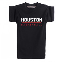 Houston Printed Men T-Shirt basketball sport Short Sleeve T Shirts New York Letter Tee Shirt Women Plus Size T-F10947