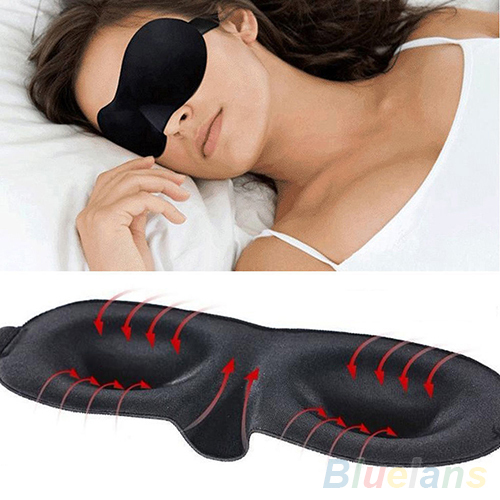 Sleeping Eye Mask Blindfold with Earplugs Shade Travel Sleep Aid Cover Light guide Rest 3D Blinder Sale Safety 02AG