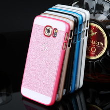 Luxury Bling Case cover for Samsung Galaxy S6 glitter powder Cover Fashional Phone case Cover with