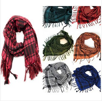 New Unisex Women Men Checkered Arab Grid Neck Keffiyeh Palestine Scarf Wrap scarf men arabic foulard