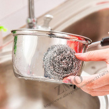 6 pcs lot stainless steel wire cleaning ball Aliexpress Top Sell super clean kitchen accessories wire ball cleaning brushes