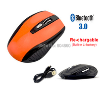 6 Colors 6D Rechargeable Bluetooth 3.0 Mouse Mice Wireless Optical Mouse With Lion Battery For PC Mac Tablet Laptop Multicolor