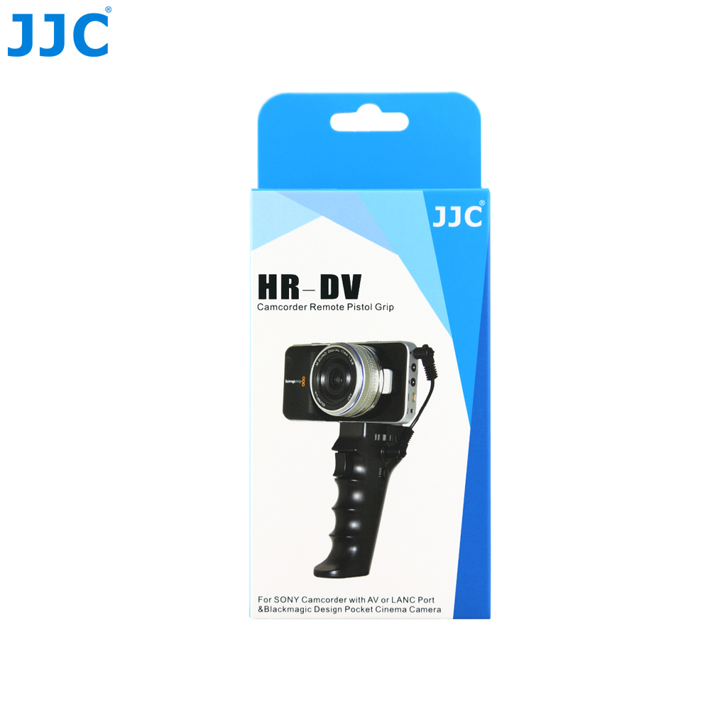 Jjc Remoto Mango Empuñadura HR-DV con 2 Cable Para Sony Videocámaras DV & BMPCC 