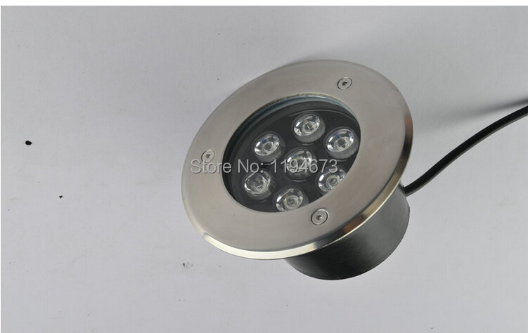 Description Picture 4 of item7x1W LED Underground Lamp 7W LED underwater light waterproof outdoor lamp AC85~265V/12V IP67