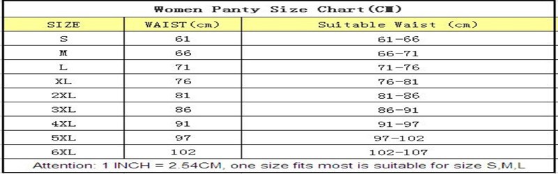 women panty size chart1