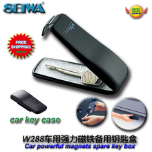 free shipping Car Accessories Powerful magnet clamshell automobile spare emergency key boxes W288