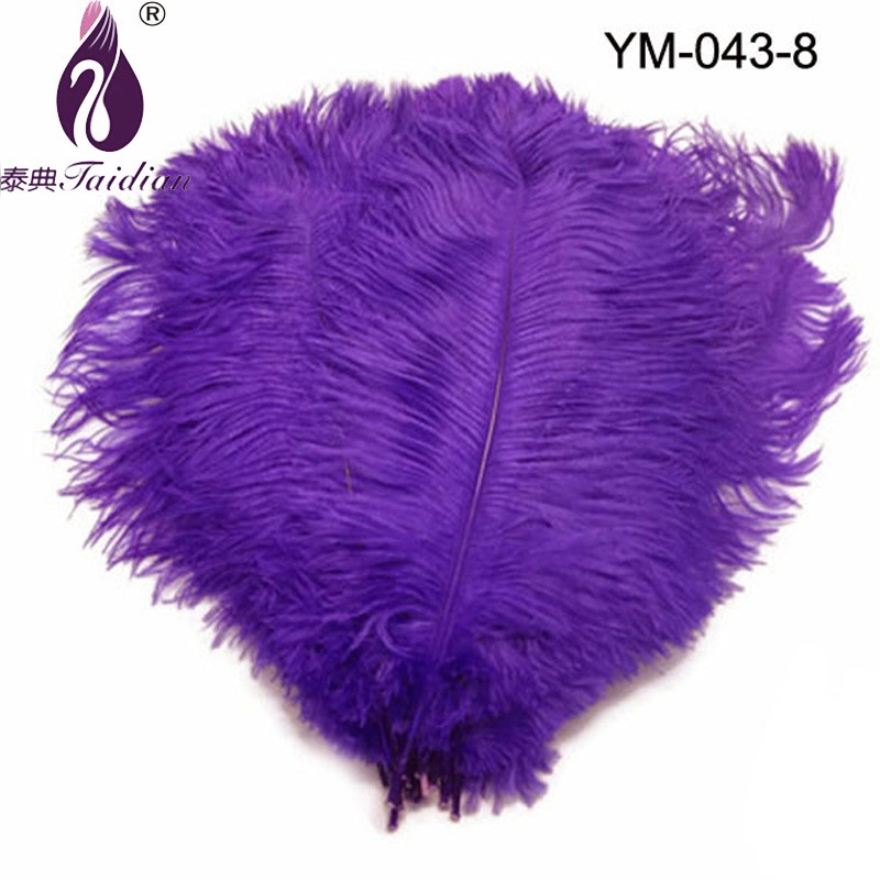 8# Ostrich Feather Plume wedding decoration, purple ,DIY Decoretion Feather ,Natural Ostrich Feather fringe