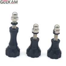 GEEKAM Universal Black Aluminum Thumb Knob Stainless Bolt Nut Screw Kit for Sport Camera GoPro HD Hero 2 3 3+ sj4000 Accessories