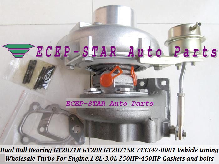 Dual Ball Bearing Turbo GT2871R GT28R GT2871SR 743347-0001 Turbine Turbocharger For Vehicle tuning 1.8L-3.0L 250HP-450HP (5)