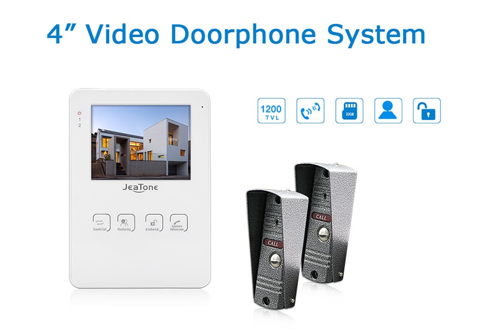 satin al jeatone 4 inc goruntulu kapi telefonu interkom sistemi kapi zili monitor kilidini elektronik kilit video kayit fotograf alarak 1200tvl tl791 51 dhgate comda
