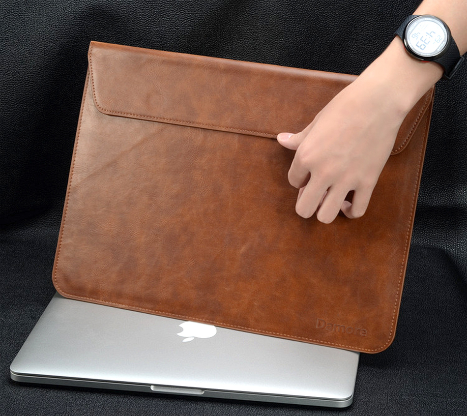 New PU Leather font b laptop b font Notebook bag For font b Apple b font