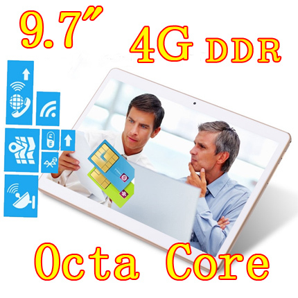 9 7 inch 8 core Octa Cores 1280X800 IPS DDR3 4GB ram 16GB 8 0MP 3G