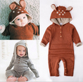 Knitted Baby Rompers Spring Autumn Long Sleeve Baby Boys Girls Jumpsuit Cartoon Rabbit Infant Clothes Kids