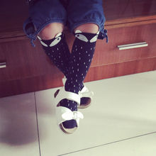 2015 hot Korean Kids Cute Cartoon Socks Baby Knee High Fox Pattern Girls Socks baby leg
