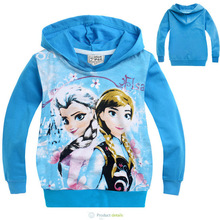 2 4Age Children hoodie Elsa Children Outerwear Coats Brand Cartoon Jackets Autumn Baby Kids Hoodies Boy