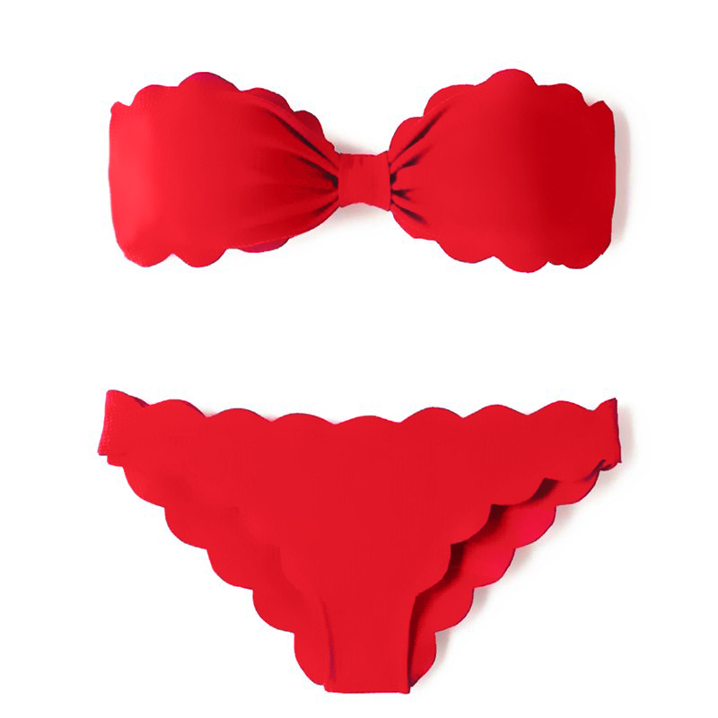 2016 Retro Red Bow Bandeau Bikini Sexy Women Bathing Suit Biquines Thong Female Swimwear Micro Bikini Brazilian Swimsuit Biquini 2016 Retro Red Bow Bandeau Bikini Sexy Women Bathing Suit Biquines Thong Female Swimwear Micro Bikini Brazilian Swimsuit Biquini