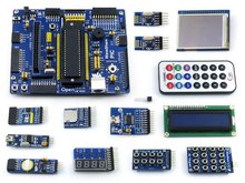 Open16F877A Package B PIC16F877A-I/P PIC16F877A PIC 8-bit RISC Evaluation Development Board +14 Accessory Modules + Freeshipping