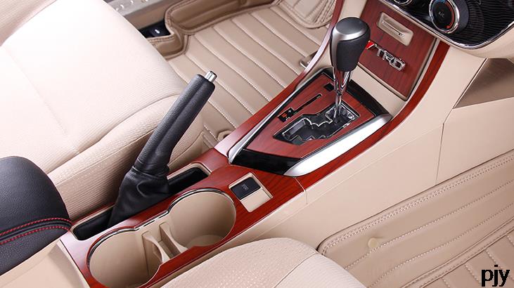 Car gear panel glove box panel glass frame panel ABS Chrome Mahogany color deccrative trim for