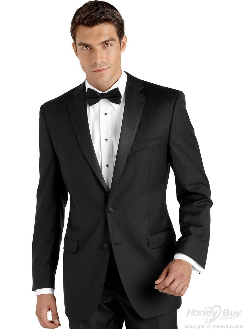 New Arrival New Men Tuxedos Black Wedding Suits For Men Two Buttons Men Suits Slim Fit Notched Lapel Grooms Wedding Suit