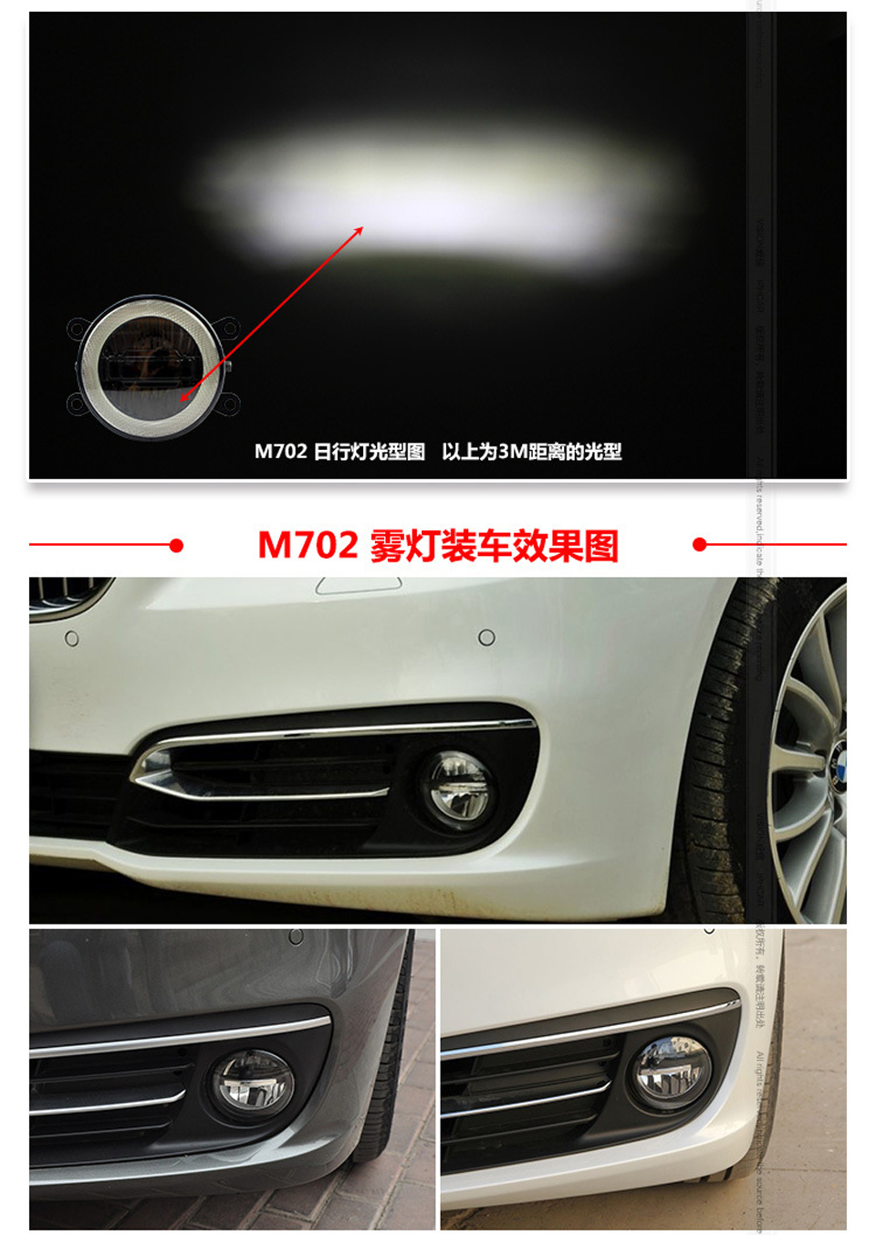 Sncn Led Angle Eyes Light Fog Lamp For Mitsubishi Pajero