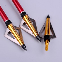3pcs lot Hunting Crossbow Arrow Broadhead 125Grain with 3 Fixed Blades Archery Bow And Arrow Point