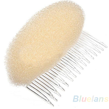 Hair Styler Volume Bouffant Beehive Shaper Roller Bumpits Bump Foam On Clear Comb Xmas Accessories 0556