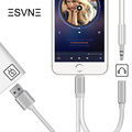 ESVNE 2 in 1 usb Cable 3 5 mm Headphone Audio Adapter For iPhone 7 6