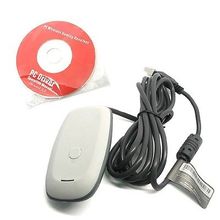 NEW White PC Wireless Controller Gaming USB Receiver Adapter For MICROSOFT XBOX 360 Works With Windows XP Vista And Windows 7