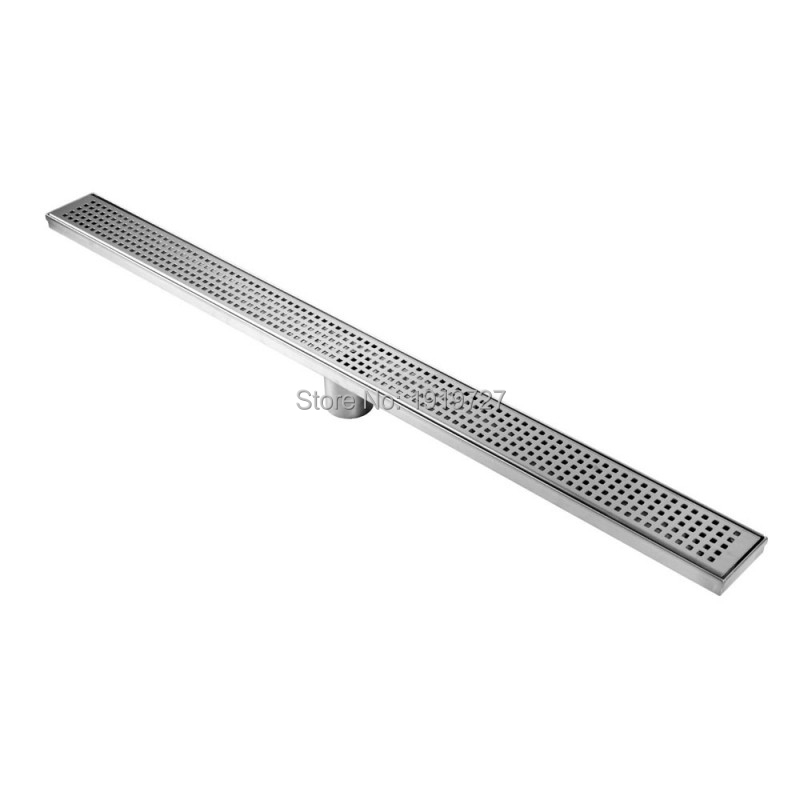 600/700/800/900/1000/1100/1200 MM High Quality Square 304# Stainless Steel Long Linear Floor Grate Waste Bathroom Shower Drain