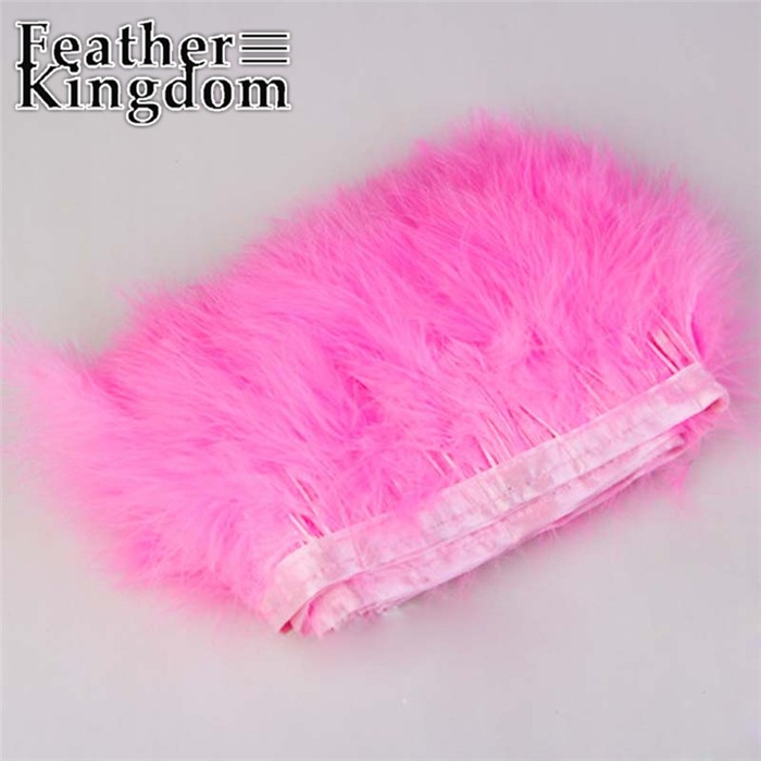 pink turkey feather trim