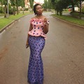 2017 African Evening Gowns Purple Lace Mermaid Nigerian Evening Dress Plus Size Vestido De Festa Nigeria