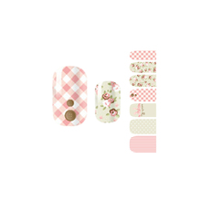Colorful beautiful lovely cat and flower pattern nail wraps sticker full self adhesive polish sticker decals