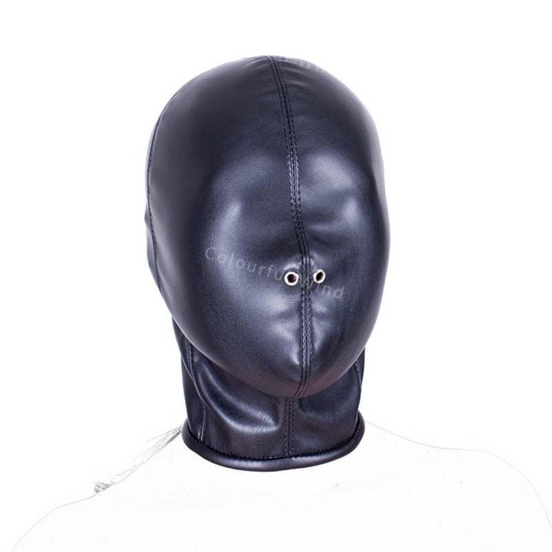 Fetish Head Hood Mask Head Bondage Restraints Black Audlt Games Sex Products for Couples Sex Toys for Men and Women