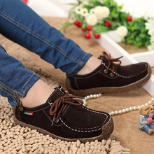 Snail shoes 2015 new female female Korean flat shoes flat with big yards pregnant mom Peas