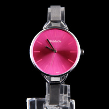 New Sketchy Oversize Bezel Fashion Lady Watch with Stainless Steel Narrow Band Free Shipping