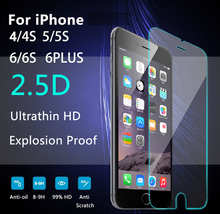 Premium Real Tempered Glass Film For Alppe iPhone 4 4S 5 5S 6 6S Plus Screen Protector protective film +Tools
