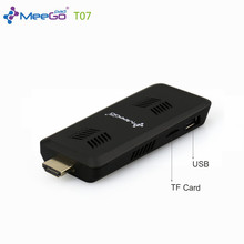 Meegopad T07 MINI PC Official Licensed Cherry Trail Z8300 Windows10 4GB RAM Intel Quad-Core Compute Stick with Cooling Fan