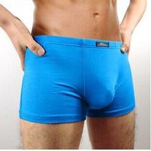 2015 New Men’s Underwear Boxer Shorts Bamboo Fiber Solid Color Pants Breathable Antibacterial Pantalones Para Hombres