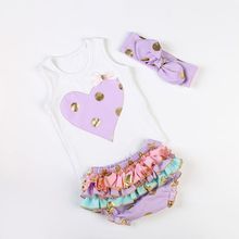 choose color Baby Girls Ruffle Bloomers Diaper Cover Gold Polka Dot Baby Bloomer top Set Polka