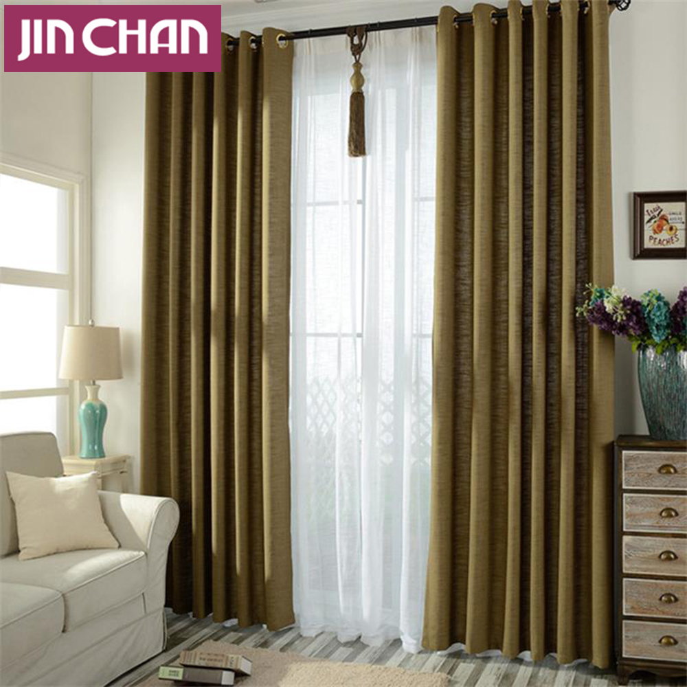 Compra cortinas de color verde oscuro online al por mayor de China