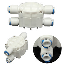2Pcs High quality 4 Way 1/4 Port Auto Shut Off Valve For RO Reverse Osmosis Water Filter System