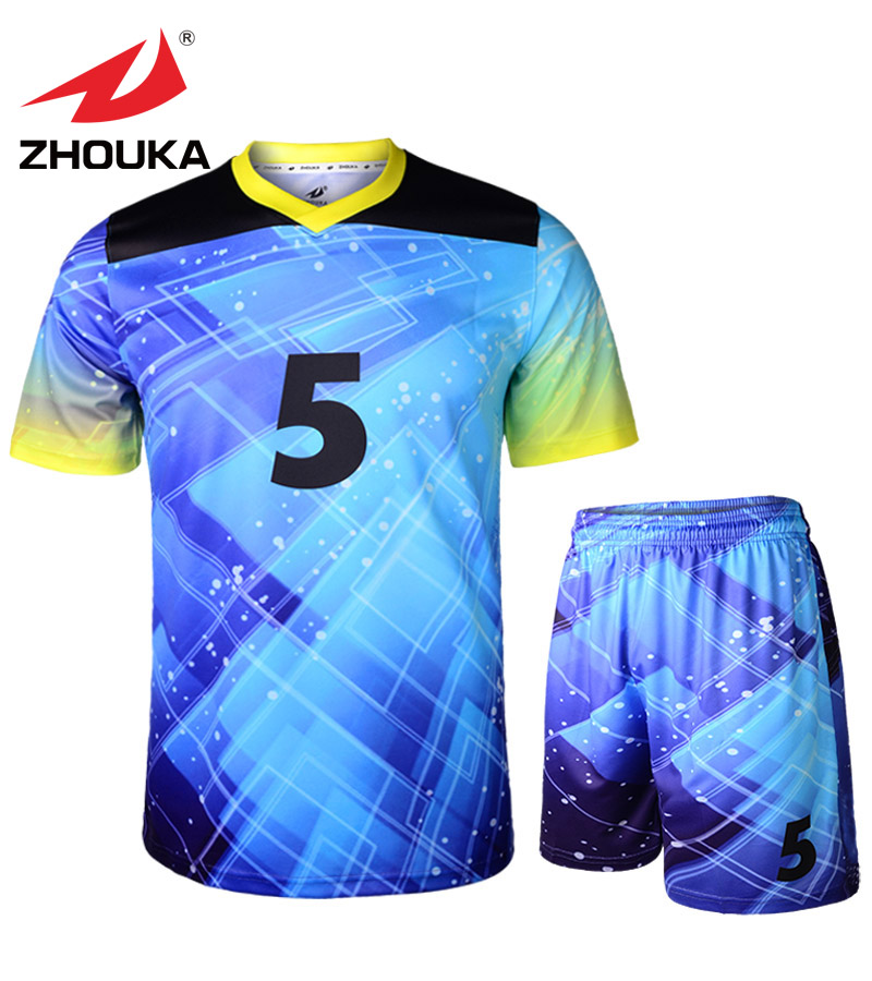 15 16 Custom DIY football kit uniform Men Sports Shirt soccer jersey set